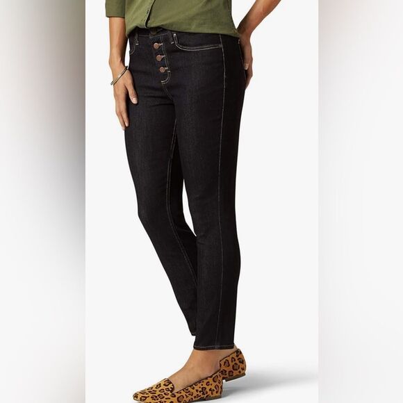 Lee Riders High Rise Skinny Ankle. Button Fly. Women’s size 16M. Like New - Picture 1 of 9